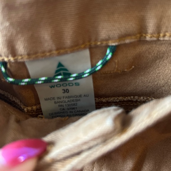 Woods Men's Brown/Tan Cargo Shorts 30 - Picture 4 of 6